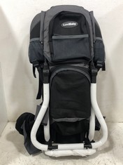 LUVDBABY BABY HIKING BACKPACK BLACK/GREY - RRP £134