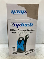 TOPTECH 105BAR PRESSURE WASHER WITH 1400W MOTOR