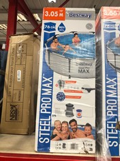 BESTWAY STEEL PRO MAX FRAME POOL SET WITH FILTER PUMP 305 X 76CM 56408 - RRP £150