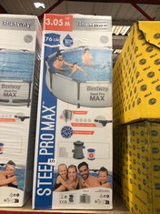 BESTWAY STEEL PRO MAX FRAME POOL SET WITH FILTER PUMP 305 X 76CM 56408 - RRP £150