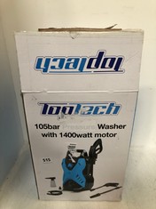 TOPTECH 105BAR PRESSURE WASHER WITH 1400W MOTOR