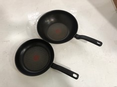 2 X ASSORTED TEFAL PANS TO INCLUDE 28CM WOK