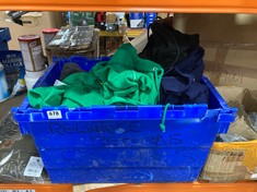 BOX OF ASSORTED JUMPERS TO INCLUDE SHAMBALLA SOCIAL CLUB JUMPER IN GREEN SIZE MEDIUM