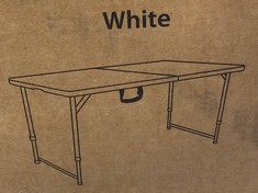 VIDA DESIGNS 4FT FOLDING TABLE IN WHITE