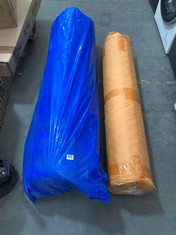 APPROX 120CM ROLLED MEMORY FOAM MATTRESS TO INCLUDE 140CM ROLLED SPRING MATTRESS