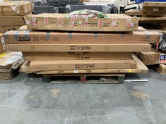 PALLET OF ASSORTED FURNITURE / PARTS TO INCLUDE CORONA KING SIZE BED FRAME WITH HIGH FOOT END IN SOLID PINE WOOD (PART ONLY) (KERBSIDE PALLET DELIVERY)