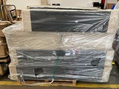 PALLET OF ASSORTED BED BASES / PARTS TO INCLUDE APPROX 135CM BED BASE IN BLACK (PART ONLY) (KERBSIDE PALLET DELIVERY)