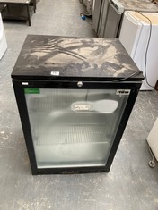 RHINO SINGLE DOOR BACK BAR COOLER IN BLACK - MODEL NO. COLD-600H-1L- RRP £604