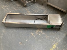 CATER-COOL COMMERCIAL REFRIGERATED TOPPING UNIT IN STAINLESS STEEL