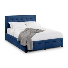 FULLERTON BLUE FABRIC BED FRAME - KING SIZE - RRP £221 (00034019) (KERBSIDE PALLET DELIVERY)