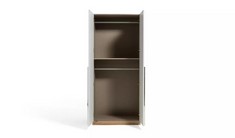 MUNICH WARDROBE IN WHITE AND OAK CARCASS - RRP £250 (00034209) (KERBSIDE PALLET DELIVERY)