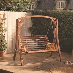 WOODEN GARDEN SWING FRAME - RRP £108 (00033602)