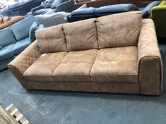 MAZZINI 3 SEATER FULL BACK SOFA IN UTAH TAN - RRP £800