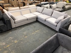 RICHMOND 3 SEATER, CORNER, 3 SEATER SOFA IN ARCTIC SMOKE (MISSING CUSHIONS) - RRP £2299