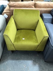 CRICKET DESIGNER CHAIR IN GREEN VELVET MIX - RRP £799