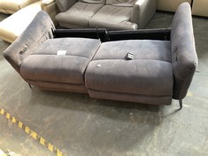 BENATO 2.5 SEATER POWER RECLINER SOFA IN DEXTER CHARCOAL (MISSING BACK)