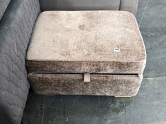 ODETTE STORAGE FOOTSTOOL IN ADELE MINK ALL OVER