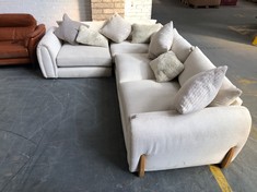 MARBLE ARCH 1 SEATER, CORNER, 3 SEATER SOFA IN CREAM FABRIC - RRP £3599