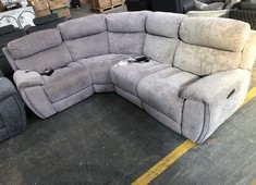 RADLEY 1 SEATER, CORNER, 2 SEATER POWER RECLINER SOFA IN MEO GREY FABRIC - RRP £1899