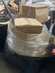 PALLET OF ASSORTED ITEMS TO INCLUDE HNNHOME STORAGE STOOL IN CHARCOAL - MODEL NO. QSSSFL001 (KERBSIDE PALLET DELIVERY)