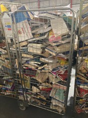 CAGE OF ASSORTED BOOKS TO INCLUDE ATOMIC HABITS BY JAMES CLEAR (CAGE NOT INCLUDED) (KERBSIDE PALLET DELIVERY)