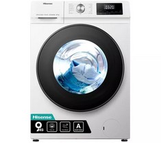 HISENSE WASHING MACHINE 9KG 1400 SPIN IN WHITE - MODEL NO. WFQA9014EVJM - RRP £300