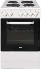 SIA FREESTANDING ELECTRIC COOKER IN WHITE - MODEL NO. ESCA51W - RRP £220