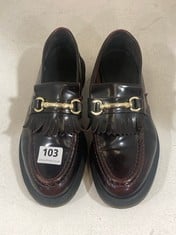 DR MARTENS ADRIAN SNAFFLE CHERRY LEATHER BOAT SHOES SIZE 7 RRP- £139