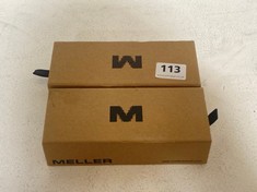 2 X MELLER BLACK SUNGLASSES IN BOX