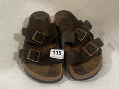 BIRKENSTOCK ARIZONA STRAP SANDALS BROWN SIZE 38