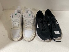 2 X ASSORTED TRAINERS TO INCLUDE NIKE AIR MAX BLACK/WHITE SIZE 6