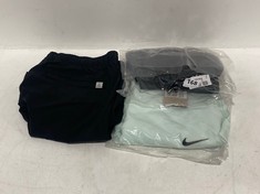 3 X ASSORTED CLOTHING TO INCLUDE NIKE WOMENS TENNIS SKIRT MINT GREEN SIZE M