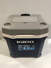 IGLOO MAXCOLD LATITUDE 62 ROLLER 58L COOL BOX RRP- £94.99