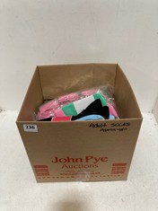 BOX OF ASSORTED ADULT SOCKS TO INCLUDE COMFORT HOLD 6-PACK MULTI SIZE 4-7