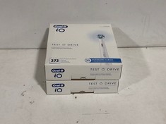 2 X ORAL-B IO TEST DRIVE 25 ULTIMATE CLEAN REFILLS KIT