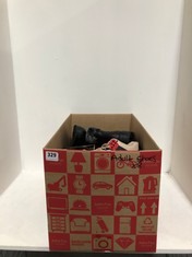 BOX OF ASSORTED ADULT FOOTWEAR TO INCLUDE BELLISSIMO ANKLE BOOTS BLACK WITH RED LACES SIZE 39