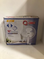 Q-CONNECT 16'' STAND FAN IN WHITE - MODEL NO.: FS40-S02