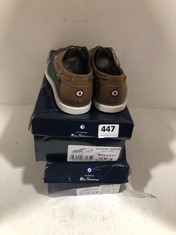 3 X BEN SHERMAN JUNIOR OCEANIC BOAT SHOES TAN/NAVY 2 X SIZE 3, 1 X SIZE 12