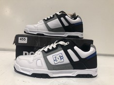 DC STAG TRAINERS WHITE/GREY/BLUE SIZE 9.5