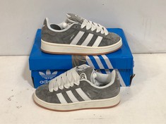 ADIDAS CAMPUS TRAINERS GREY/WHITE SUEDE SIZE 5