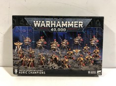 WARHAMMER 40,000 ADEPTUS CUSTODES BATTLEFORCE AURIC CHAMPIONS 18 CITADEL MINIATURES RRP- £120