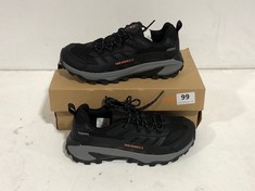 MERRELL MOAB SPEED 2 LOW YOUTH TRAINERS BLACK/GREY SIZE 3