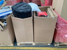 PALLET OF ASSORTED HOUSEHOLD ITEMS TO INCLUDE HONEYWELL 1M REMOTE CONTROL OSCILLATING TOWER FAN (KERBSIDE PALLET DELIVERY)