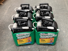 6 X FAST ACTION ROUNDUP READY TO USE TOTAL WEEDKILLER PUMP N GO (COLLECTION ONLY)