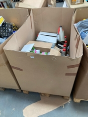 PALLET OF ASSORTED ITEMS TO INCLUDE SURESAN 100ML INSTANT HAND SANITIZER TO INCLUDE BIOTIC HYGIENIC HAND CLEANING GEL (COLLECTION ONLY) (KERBSIDE PALLET DELIVERY)