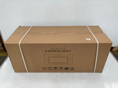 COOKOLOGY 90CM BUILT UNDER CANOPY COOKER HOOD BLACK GLASS BUGL900BK - RRP £219