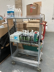 CAGE OF ASSORTED ITEMS TO INCLUDE CASTROL MAGNATEC 5W-30 C3 GASOLINE DIESEL 1L (COLLECTION ONLY)(CAGE NOT INCLUDED) (KERBSIDE PALLET DELIVERY)