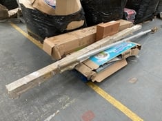 PALLET OF ASSORTED ITEMS TO INCLUDE GALILEE VILLAGE OUTDOOR PLASTIC PLAYHOUSE (KERBSIDE PALLET DELIVERY)