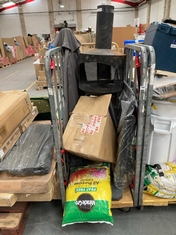 CAGE OF ASSORTED ITEMS TO INCLUDE MIRACLE-GRO PEAT FREE PREMIUM ALL PURPOSE COMPOST (CAGE NOT INCLUDED) (KERBSIDE PALLET DELIVERY)