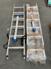 2 X STERK SYSTEMS METAL FOLDABLE LADDER